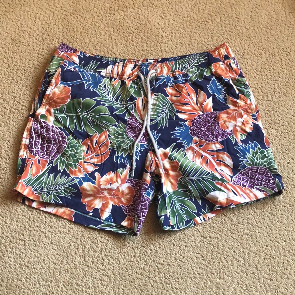 JCrew Men’s Flower Print Swim Shorts